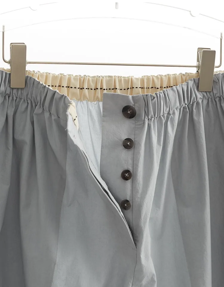Plus-Size Summer A-Line Women's Wide-Leg Pants, Loose Thin Cropped Pants, Casual Carrot Pants