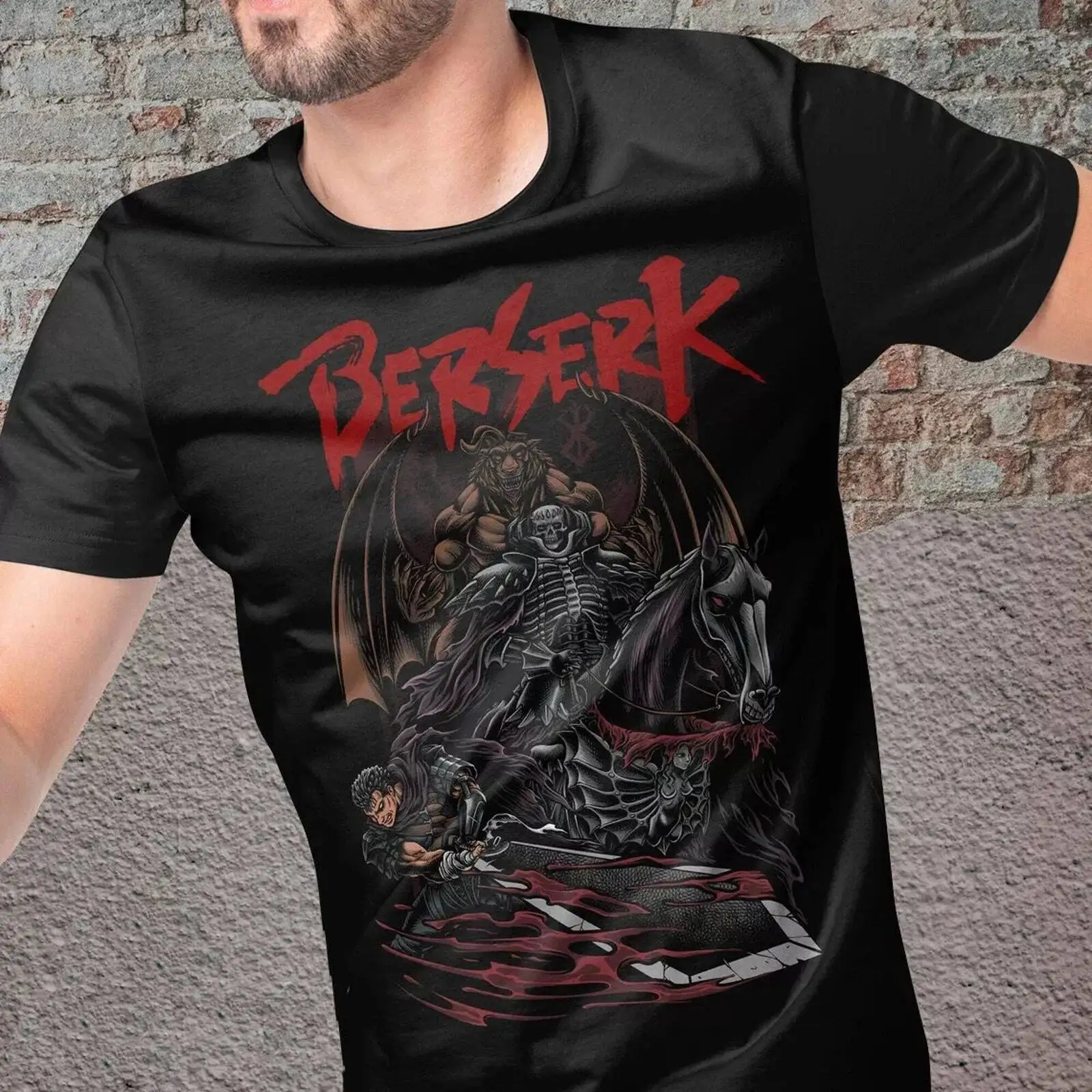 Limited Retro Vintage Berserk Tee Shirt From The Anime Manga Trendy Anime Appare