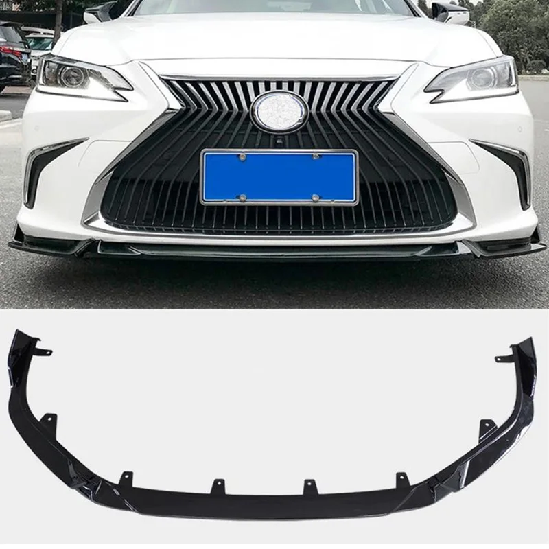 For 3PCS NEW Lexus ES Series ABS Front Bumper Diffuser Lip Splitter Anti-Collision Accessories Body Kit 2018-2023 Year