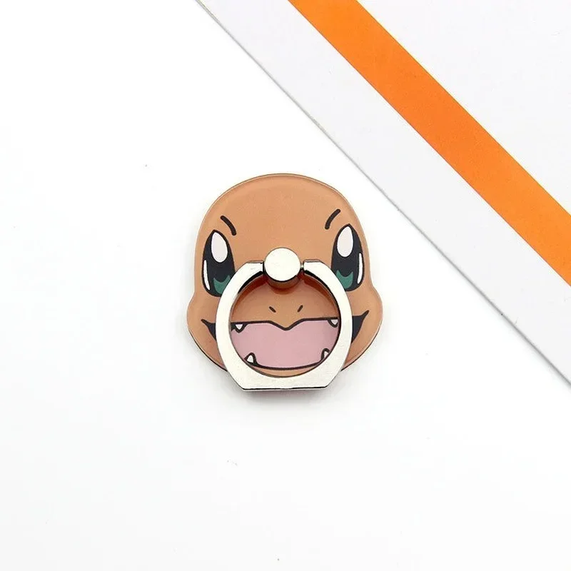 Pokemon Fingerring Handy halter 360 drehbarer Stand griff Anime Pikachu Pokeball Bulbasaur Telefon zurück Aufkleber Pad Halterung