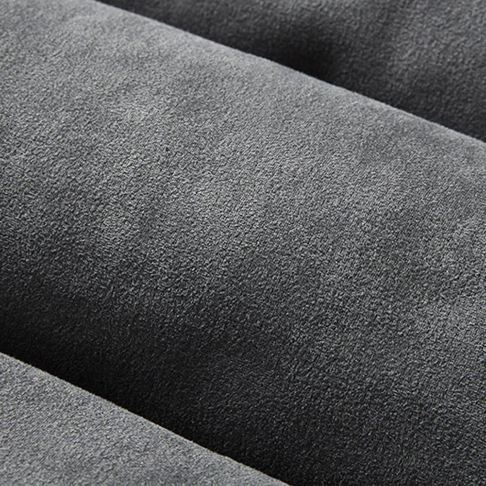 سترات رجالية كبيرة الحجم دافئة للسترة مع ياقة واقفة وحاشية برباط ومعطف صلب مصنوع من جلد الغزال للاستخدام اليومي