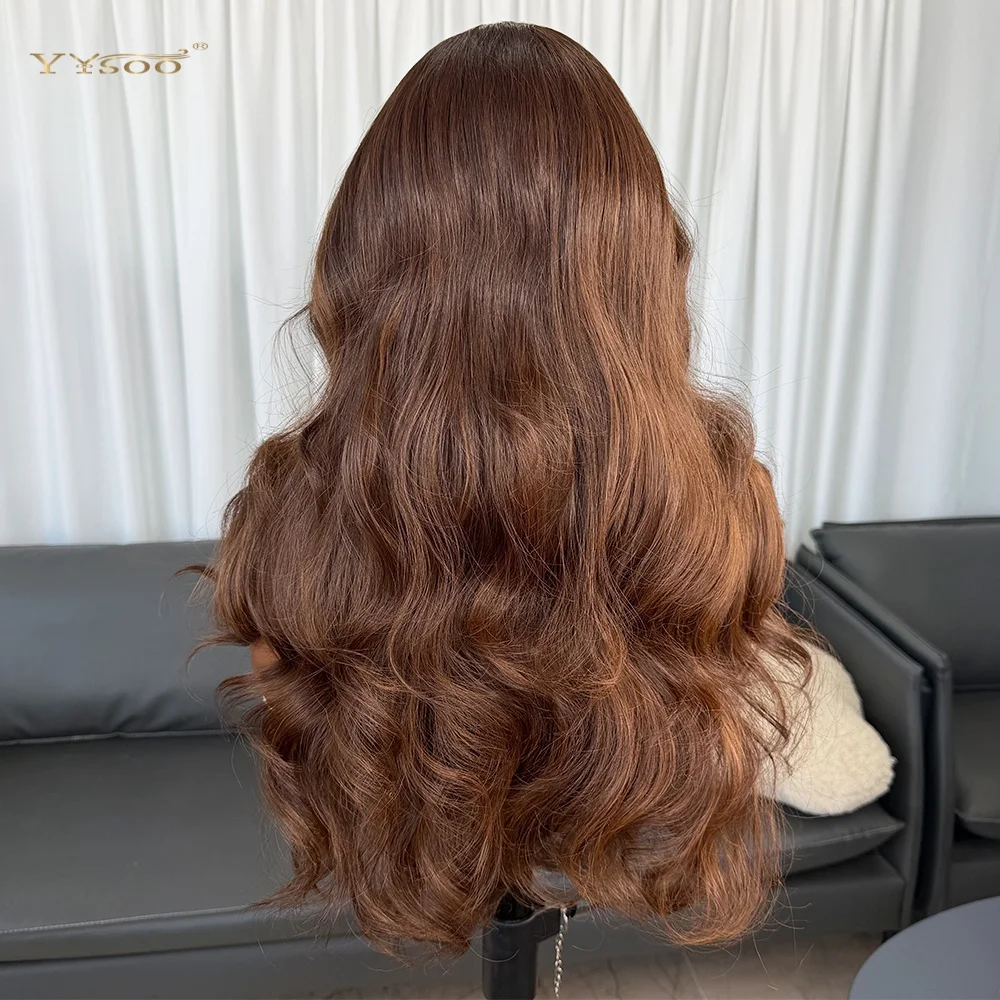 

Горячий продавать длинный термостойкий бесклеевой мелирование натуральный волнистый завязанный женский парик швейцарское кружево основа 13x6 будущее синтетическое кружево спереди