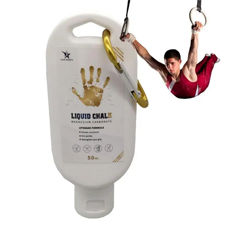 200ML LiquidChalk Polvere di magnesio antiscivolo per sollevamento pesi Polvere di roccia Palestra Forniture per fitness Arrampicata Allenamento di sollevamento