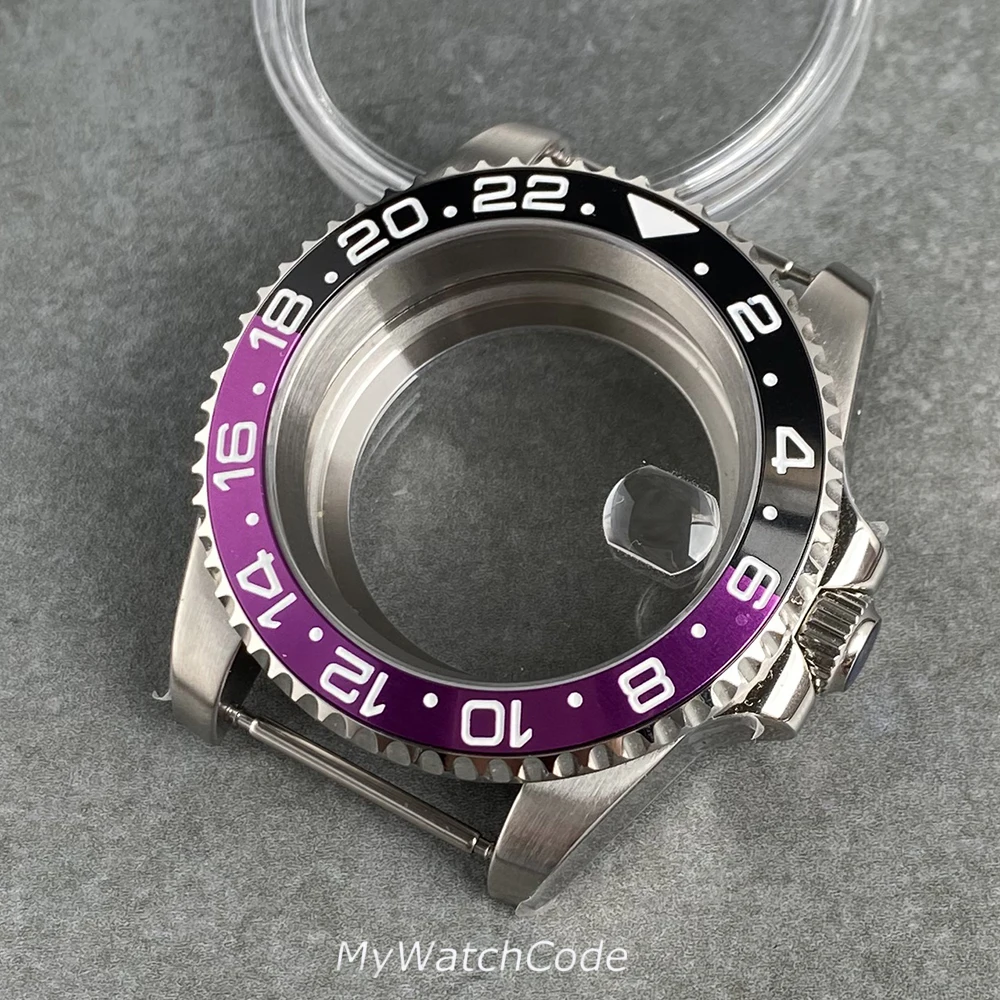 40mm Sub GMT Watch Case for NH34 NH35 NH36 NH37 NH38 NH39 NH70 NH72 Movement 120Click Bezel 200m Waterproof Resistant Steel image 4
