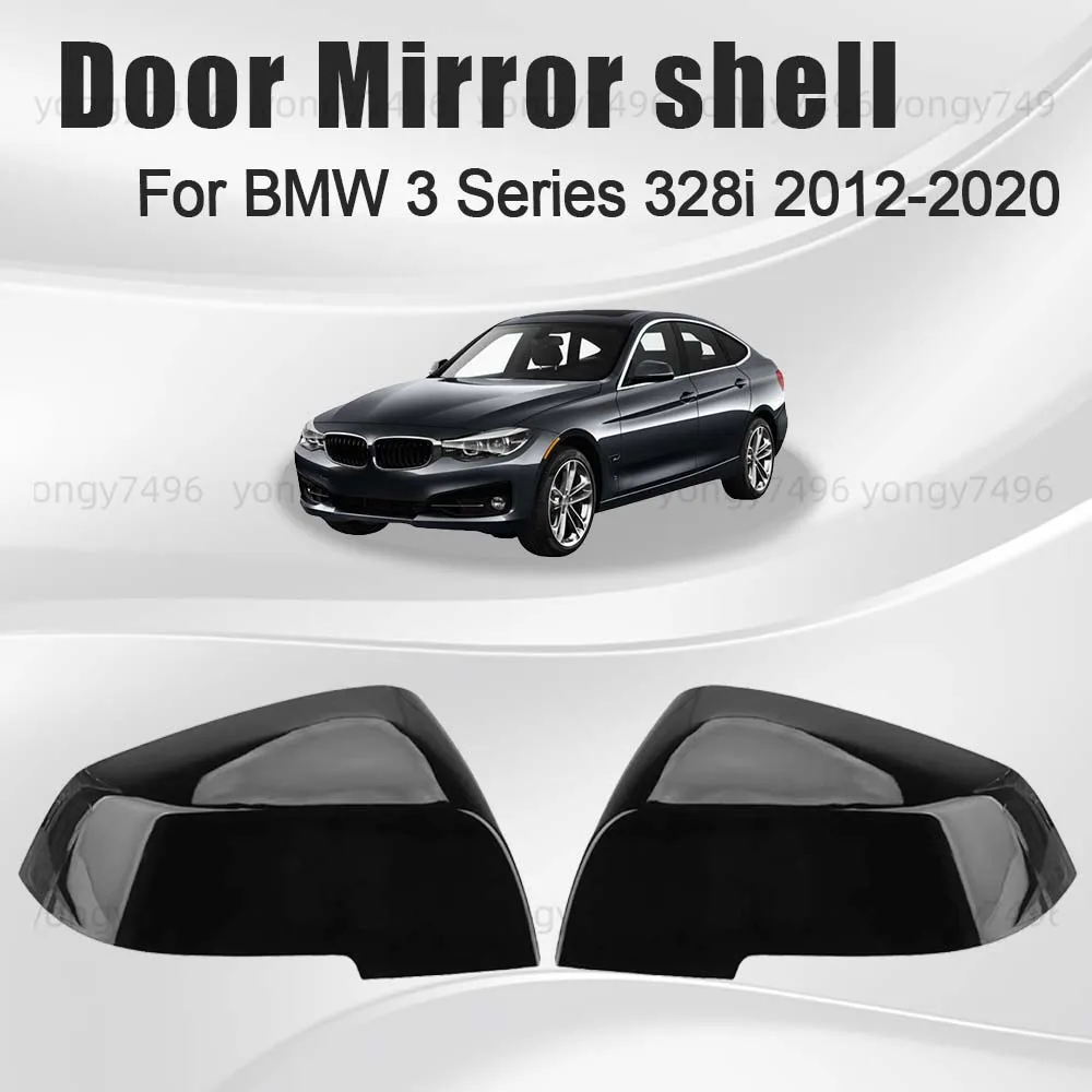 

Защитная крышка, замена углеродного волокна, белый, черный ледник, серебристый корпус дверного зеркала для BMW 3 серии 328i 2012-2020, аксессуары