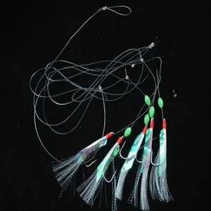 Multi-Color Soft Silverskin Fishing lure set, shrimp bait imitation, barbed-fish crystal variety, 5 pcs per set 12 Main Sales Artificial Camarao - №7