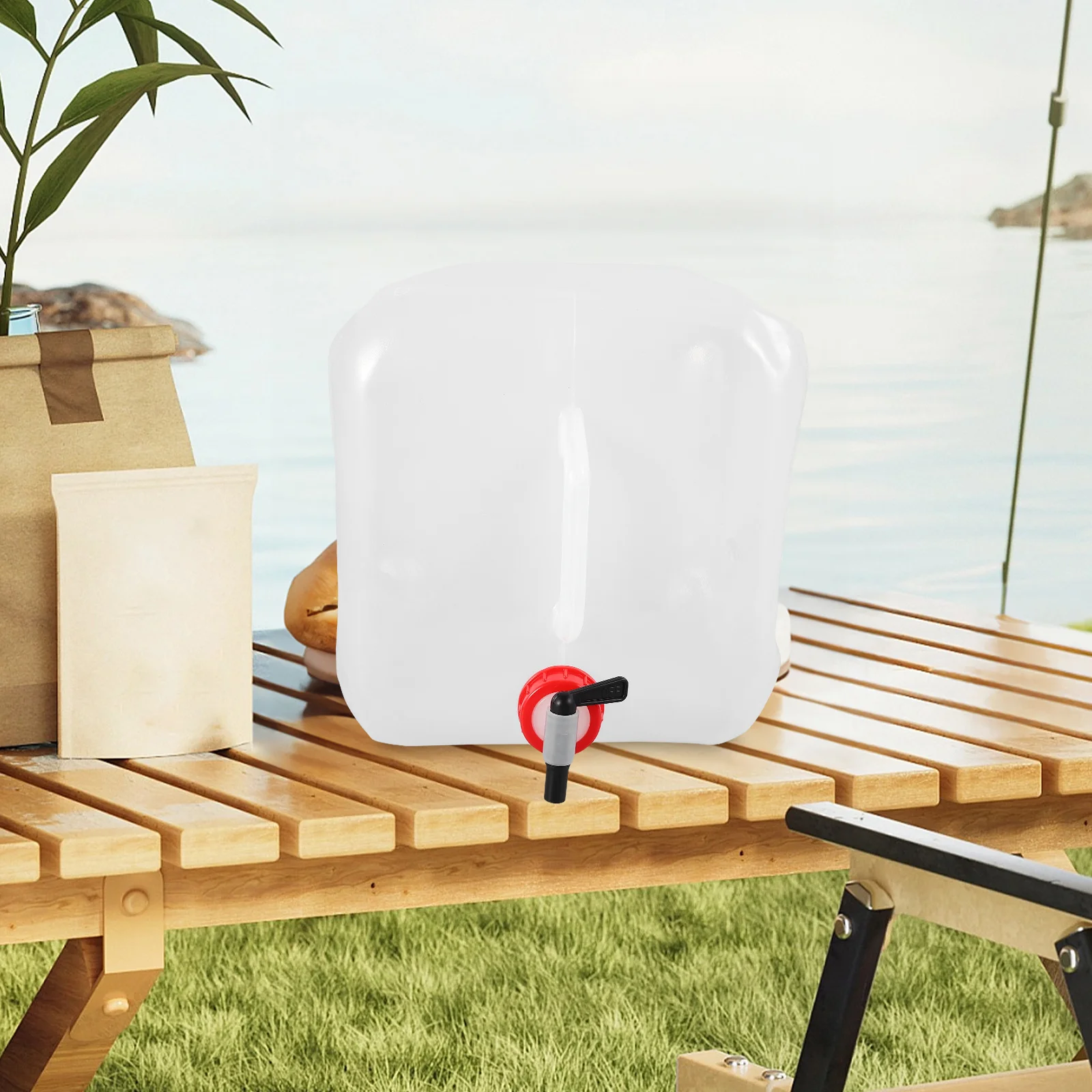 

Collapsible Water Jug Transparent Pe Outdoor Camping Hiking Vehicle Mounted 10L Portable Water Container Storage Storage Jug