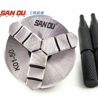 2025 Sell Hot Mini Lathe Chuck 50mm SANOU Brand Small Wood Lathe Chuck K01-50 3 Jaw Self-Tightening Chuck For Wood Lathe