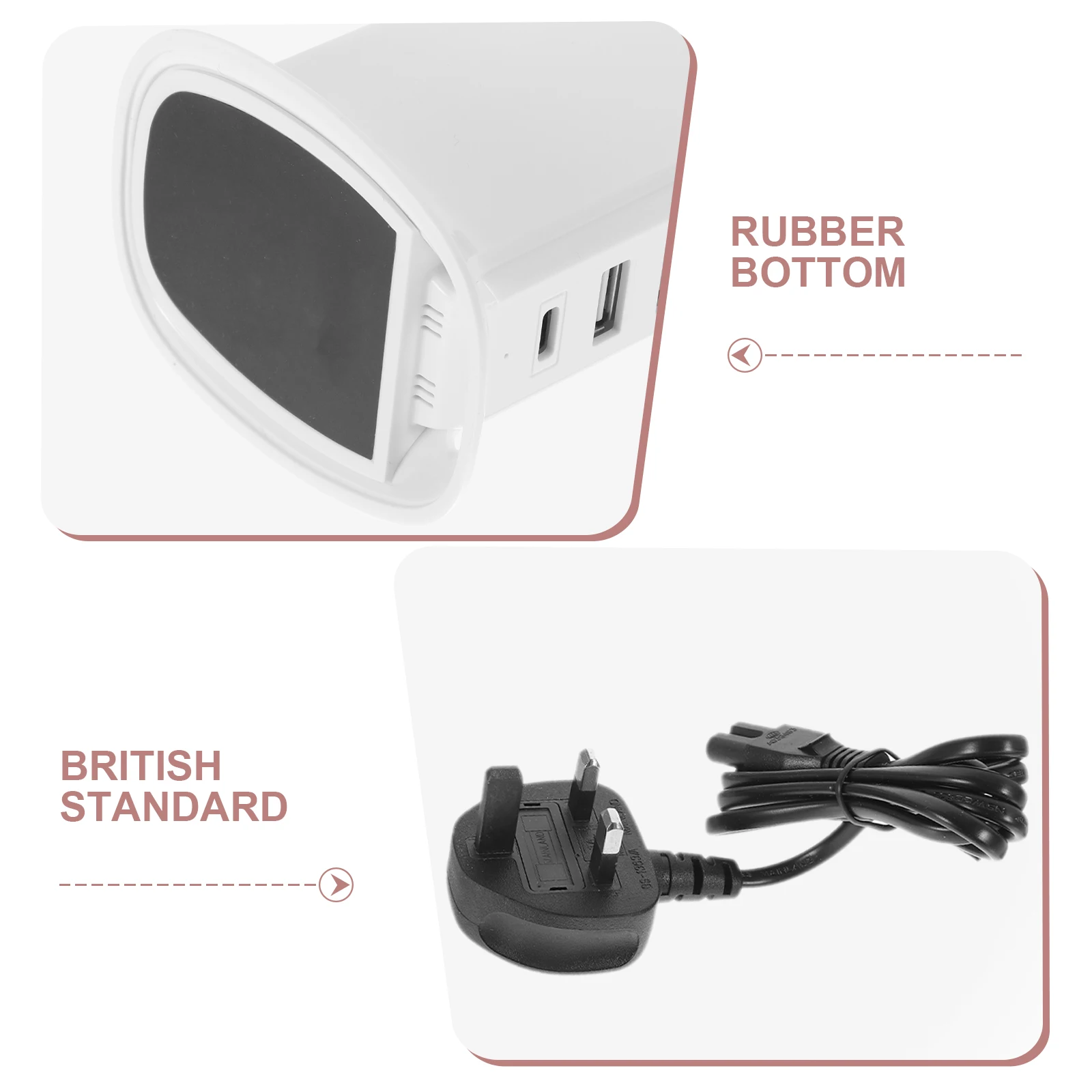 

5 V Outlet Universal USB Power Adapter 5 Universal Usb Ports Fast Charge Protection LED Travel Friendly