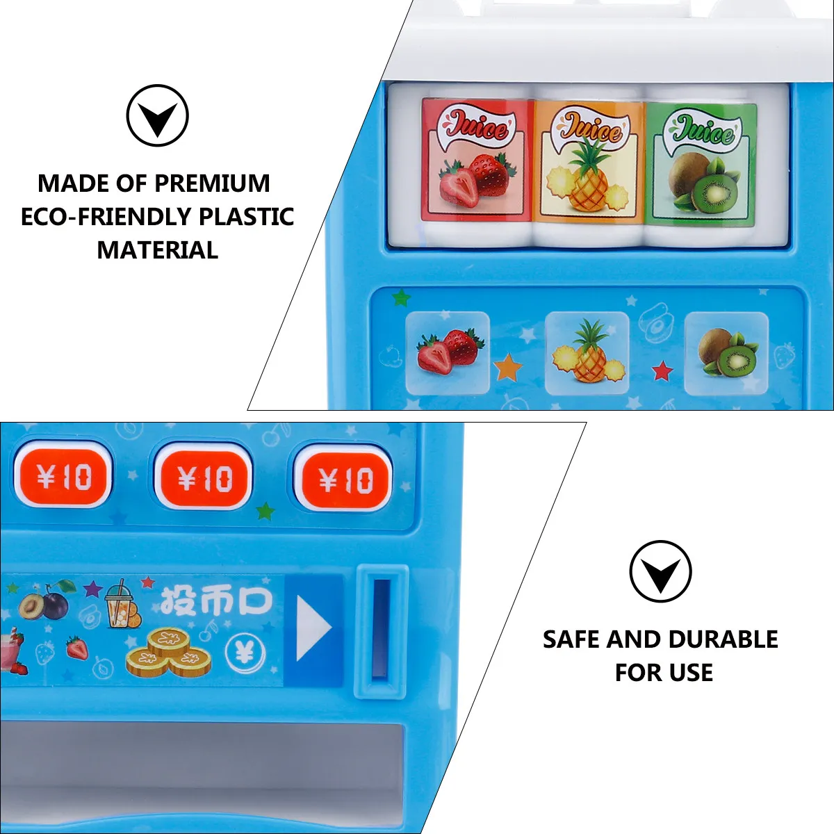 1Pcs Educational Simulation Vending Machine Mini Shopping Game Coin Payment Kids Early Learning Playhouse Interactive Gift