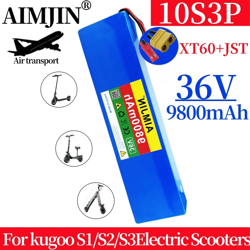 

36V 9800mAH 10S3P For kugoo S1/S2/S3 AOVO AOVOPRO Kamukai And SmartOne Electric Scooter battery pack