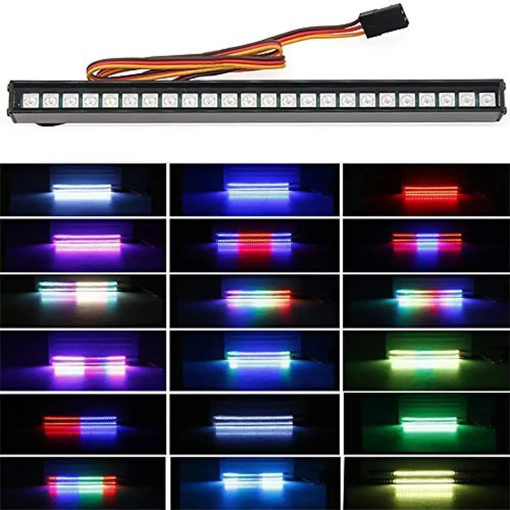 Kit LED per lampada da tetto a luce super luminosa per auto RC 155mm 36 LED per 1/10 RC Crawler Car Axial SCX10 TRX4 TRX6 RC4WD D90 Corpo