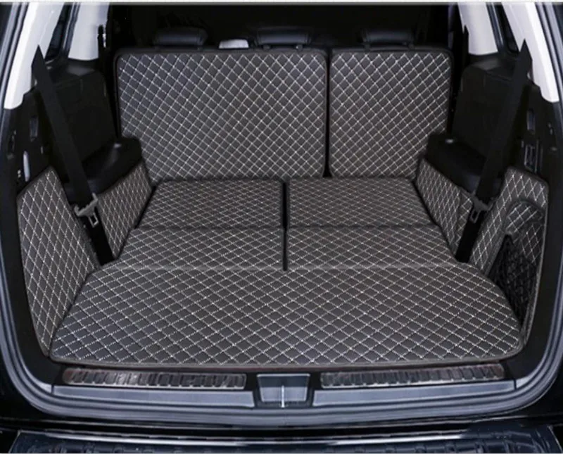 

Good quality! Special car trunk mats for Mercedes Benz GL 350 400 450 500 550 X166 2015-2013 7 seats cargo liner boot carpets