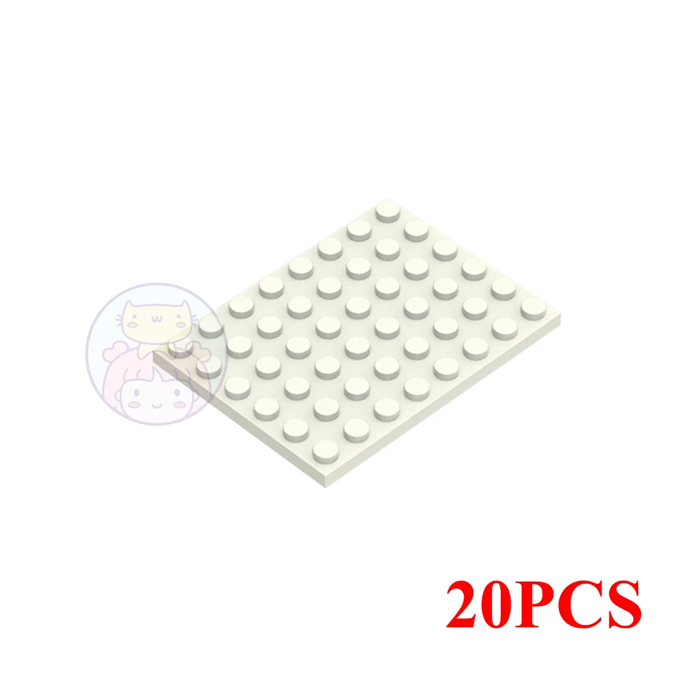 Plaque de Base classique MOC à 6x8 points, 10 pièces, blocs de construction de figurines de ville, pièces en briques compatibles avec 3036 jouets pour enfants, cadeau