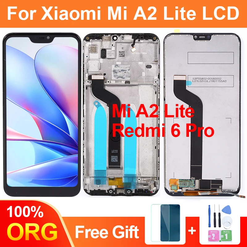 

5.84" Mi A2 Lite LCD For Xiaomi Mi A2 Lite Display M1805D1SG Touch Screen Digitizer Assembly Replacement For Redmi 6 Pro LCD