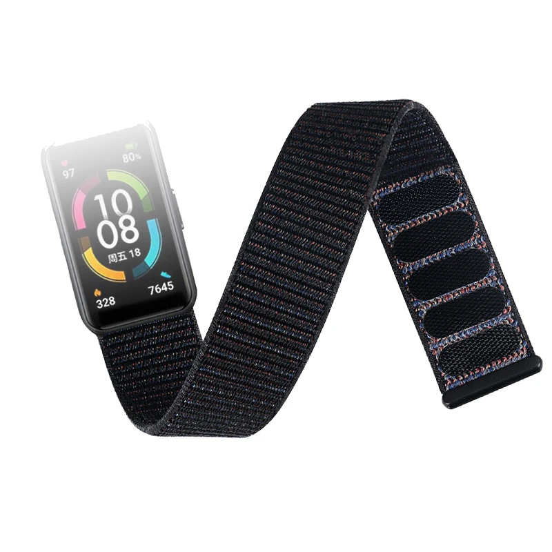 Nylon Strap for Fitbit Charge 5 Smart Watch Sports Nylon Weave Loop Bracelet Wristband Correa Pulsera for fitbit Charge 5 Band - view 2