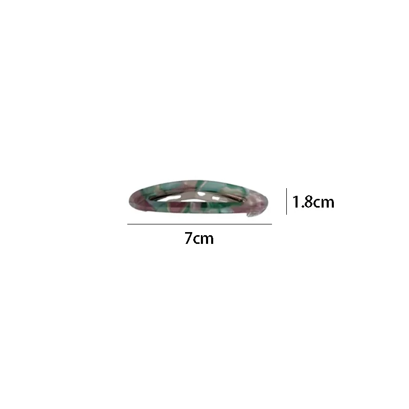 Acetate Hair Clips Bobby Pins Simple Sweet Oval Geometric Side Pins Hairpin Women Hair Accessories