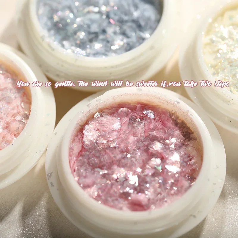 Nail European Foil Powder Dream Polarized Powder Ice Crystal Snow Velvet Powder Cloud Brocade  Dream Glitter Decorations