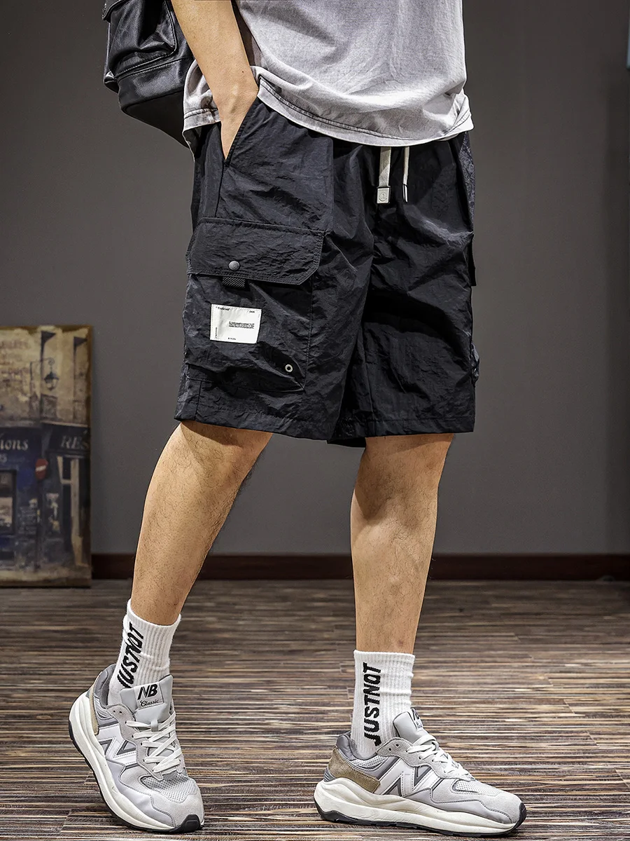 

American Retro Qui Dry Multi ket Work orts Men Summer Loose Five orts Thin Outdoor Sports mid Trendy Casual Pants