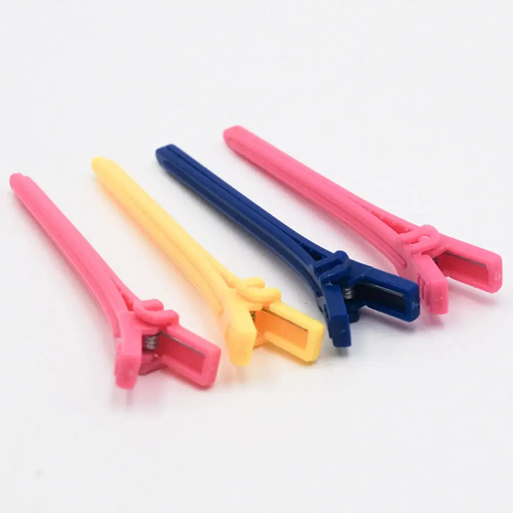 50Pcs Large Duckbill Hairdressing Clips Plastic Alligator Hair Clips for Salon Styling Perm DIY Face Washing Makeup Hair