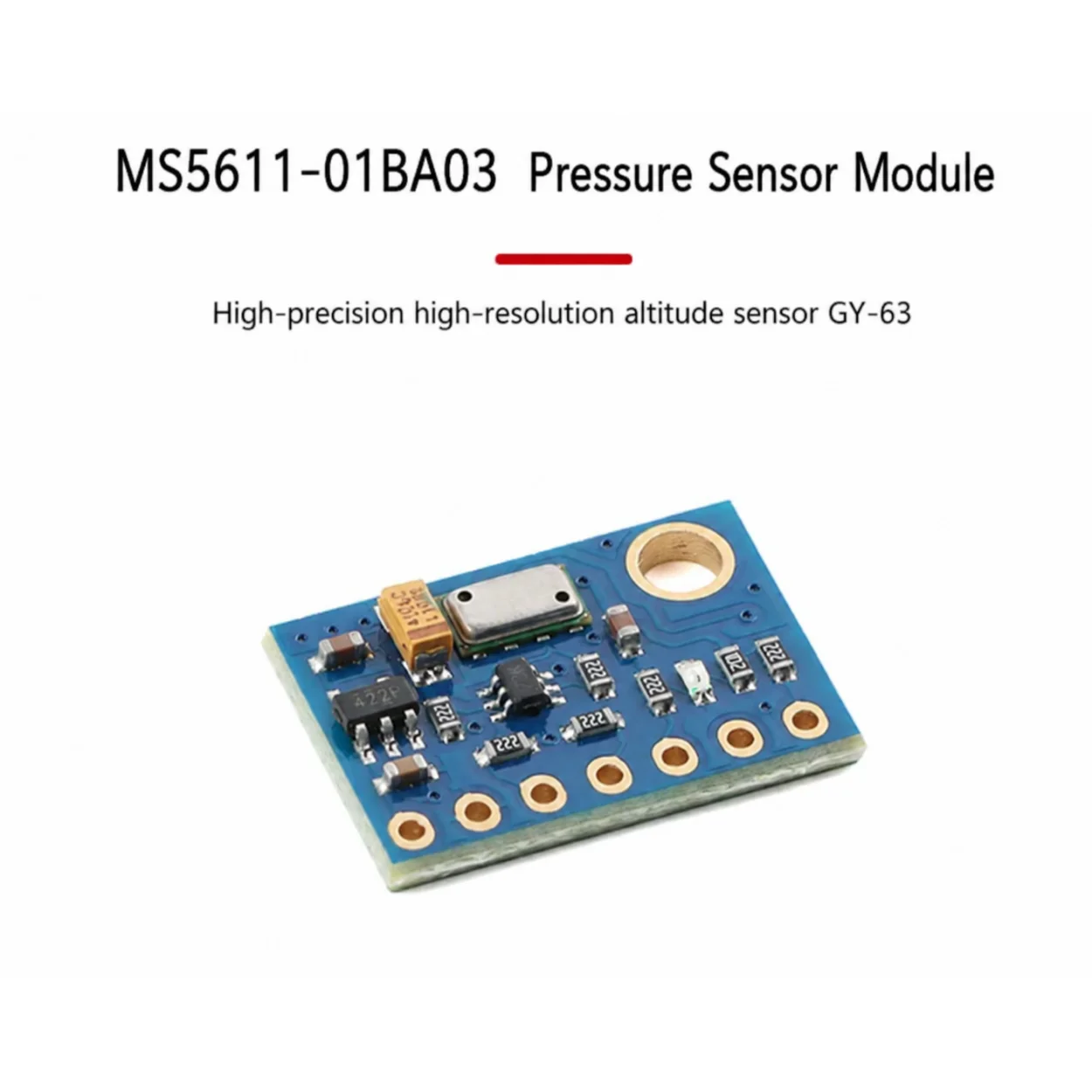 5pcs MS5611-01BA03 Barometric Pressure Sensor Module High-Precision High-Resolution Altimeter Sensor GY-63