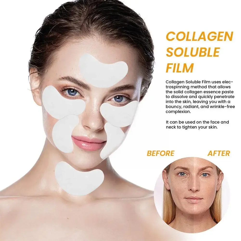 1Pair Korea Highprime Collagen Soluble Film Highprime Wrinkles Moisturizing Circles Anti-Aging Remove Firming Collagen Film H4A5