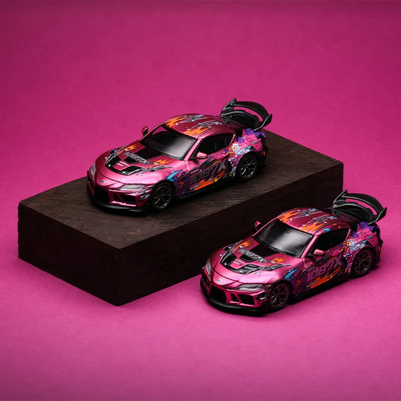 1:64 XCARTOYS 2025 North Exhibition Limited EVA S13 modèle de voiture en alliage moulé sous pression, ornement décoratif pour adultes, jouet pour enfants.