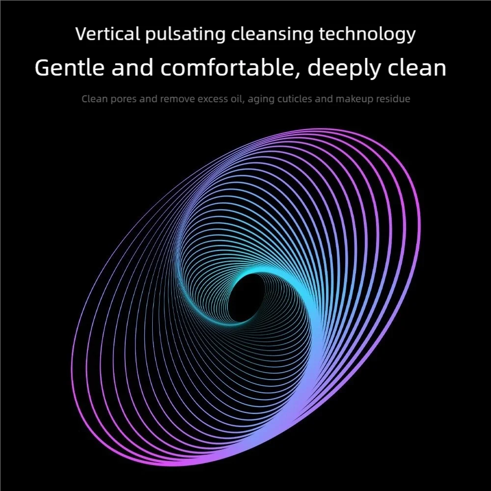 3Gear Sonic Waterproof Facial Cleansing Brush Rechargeable Scrubber Exfoliating Vibrating Deep Clean Face Cleaner Skin Care Tool