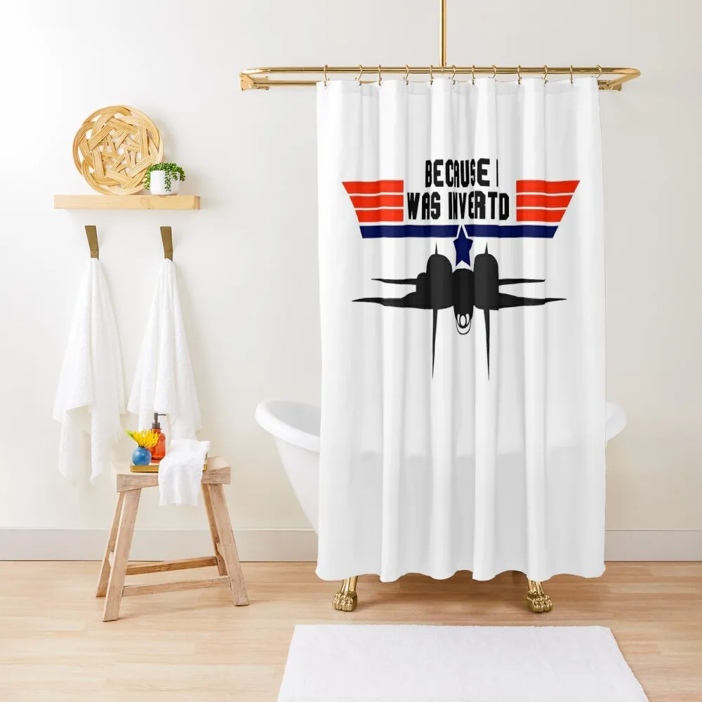 

Top Gun Because I was Inverted Shower Curtain Waterproof Bathroom Shower Shower Waterproof Curtain