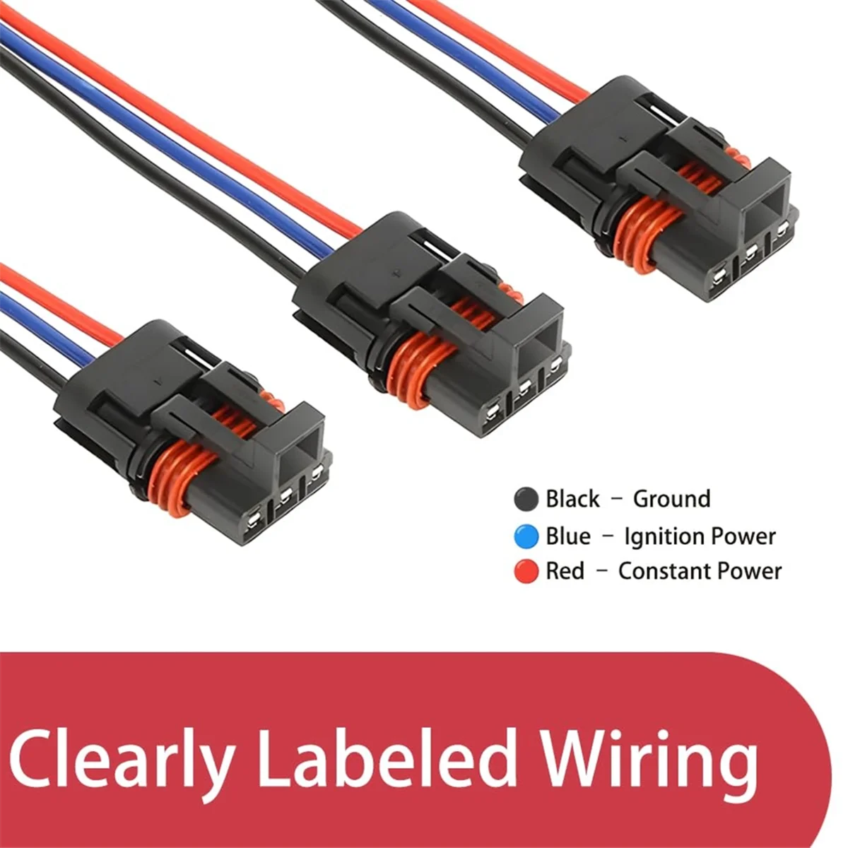 A83Z 6er-Pack Impuls-Netzstecker für Pulse Bar-Kabelbaum für RZR General XP 1000 2018–2025