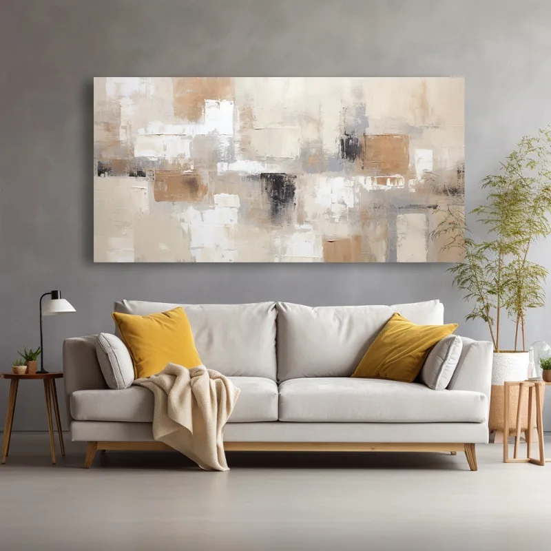 Large Modern Abstract Canvas Wall Art , Frameless Painting for Living Room, Bedroom, Office Decor, Modern Canvas Print Wall Art