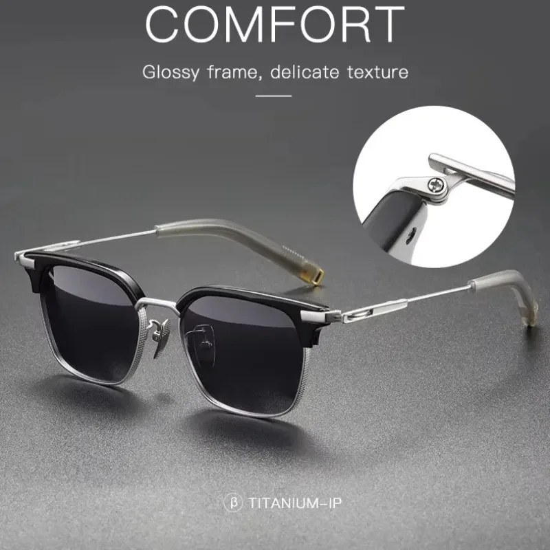 Statement High End Unique Piece Hot Sell Polarized Sunglasses for Men Boy Frame Fashion Light Weight Sun Glasses Custom