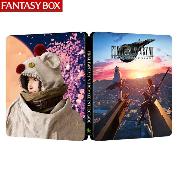 Final Fantasy VII FF7 Remake Intergrade Steelbook Fantasybox (Customization,Steel case,Game CD not included)