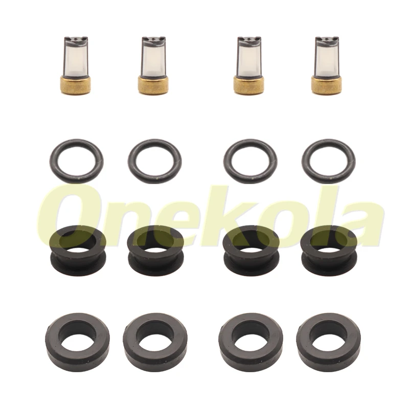 Fuel Injector Service Repair Kit Filters Orings Seals Grommets for Mazda Protege Nikki INP-782 INP-783