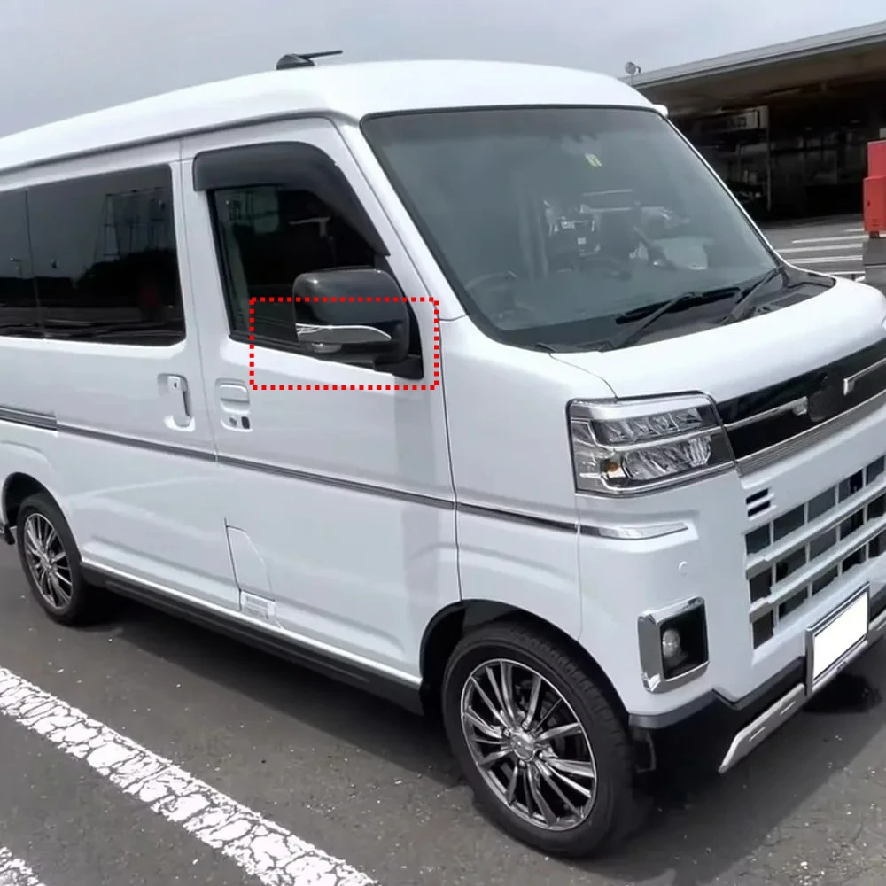 

Chrome Car Rearview Mirror Anti-rub Protect Anti-collision Stripes Cover Trim For Daihatsu ATRAI Hijet 2022 Exterior Accessories