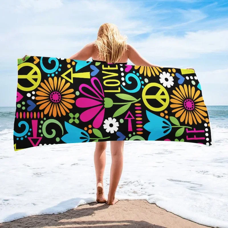 

Ultra Fine Fiber Bath Towel With Absorbent Cartoon Print Beach Towel Is Soft And Does Not Shed Hair Adult 70 * 140cm