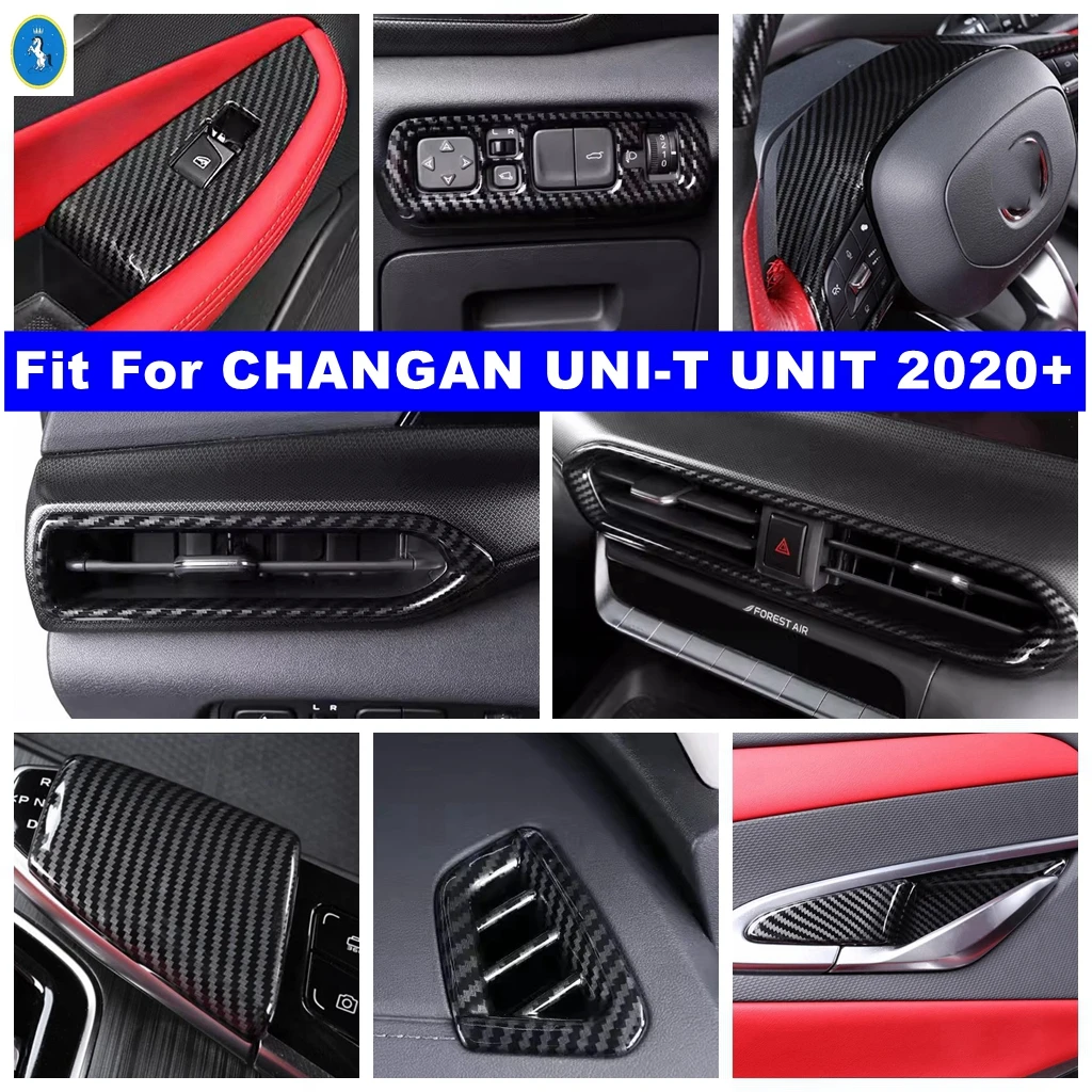 

ABS Auto Window Lift / Steering Wheel / Air AC Vent Outlet Decor Panel Cover Trim Accessories For CHANGAN UNI-T UNIT 2020 - 2023