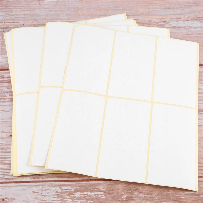 

Blank Handwriting Can Paste Name Number Stickers, Sticker Labels, Self-Adhesive Labels, White, Small Durable White