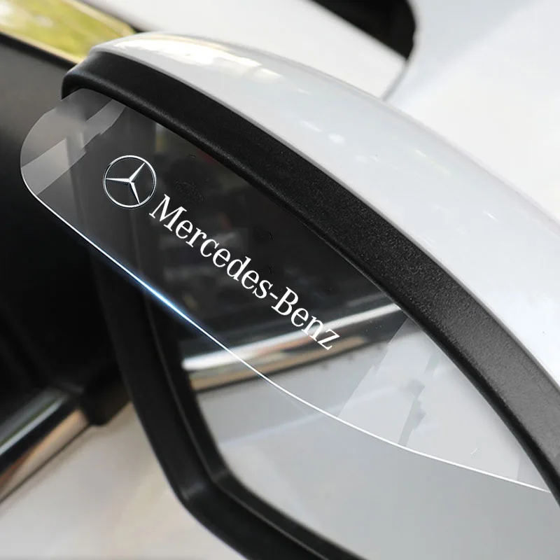 

Car Rearview Mirror Rain Eyebrow Rain Shield Cover For Mercedes benz E GLK CLS A W204 W213 W221 ML ABR Apple Tree Accessories