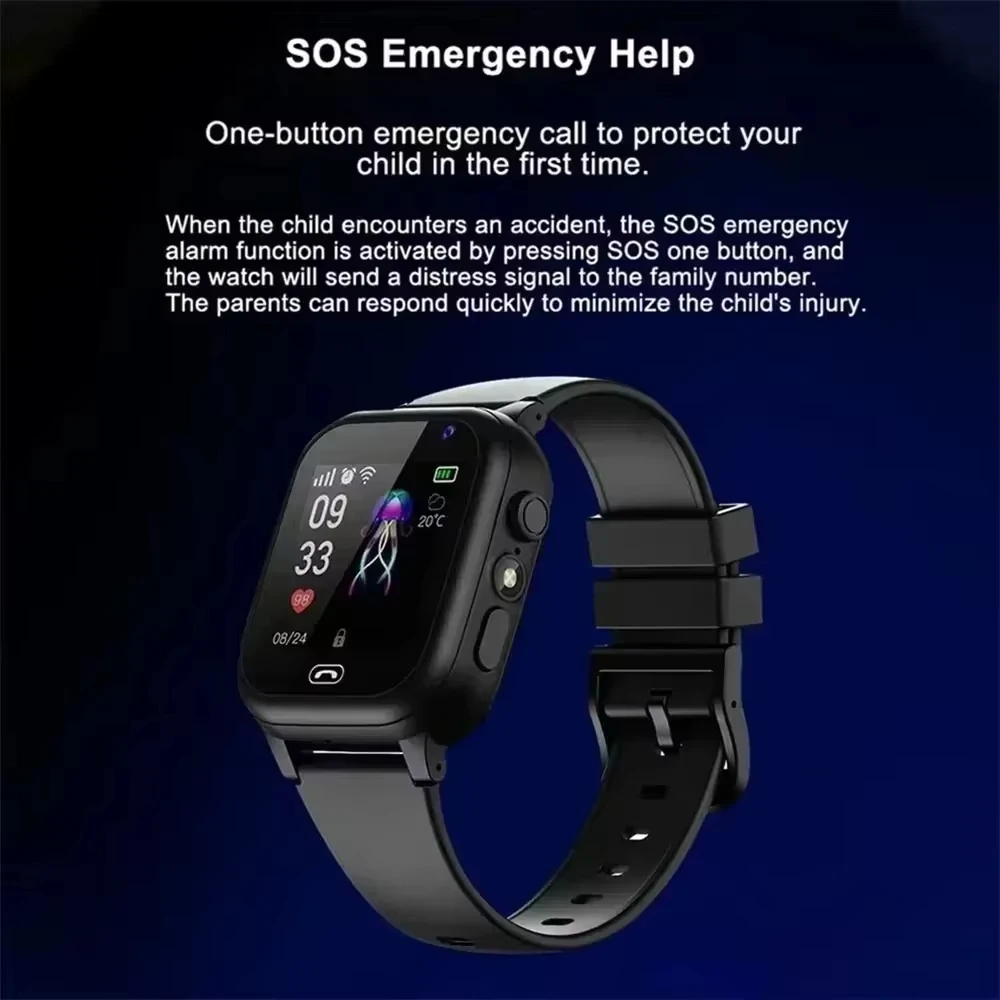Xiaomi Kinder 4G Smart Uhr SOS GPS Standort Sim Karte Anruf Kind SmartWatch Kamera Wasserdicht Jungen Mädchen Geschenk für Ios Android NEUE