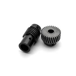 Metal Turbine Worm Reducer Gear 0.6M 1:5 30T 90 Degree Right Angle Transmission Parts