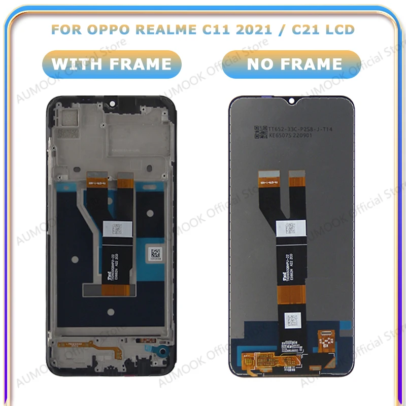 Wyświetlacz IPS LCD do Oppo Realme C11 2021 RMX2001 C21 RMX3201, ekran dotykowy z digitizerem i ramką, 6.52 cala, część zamienna do naprawy LCD — zdjęcie produktu 5