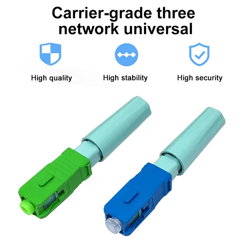 Conector óptico monomodo SC APC SM, herramienta FTTH, herramienta de conector en frío, conector rápido de fibra óptica SC UPC