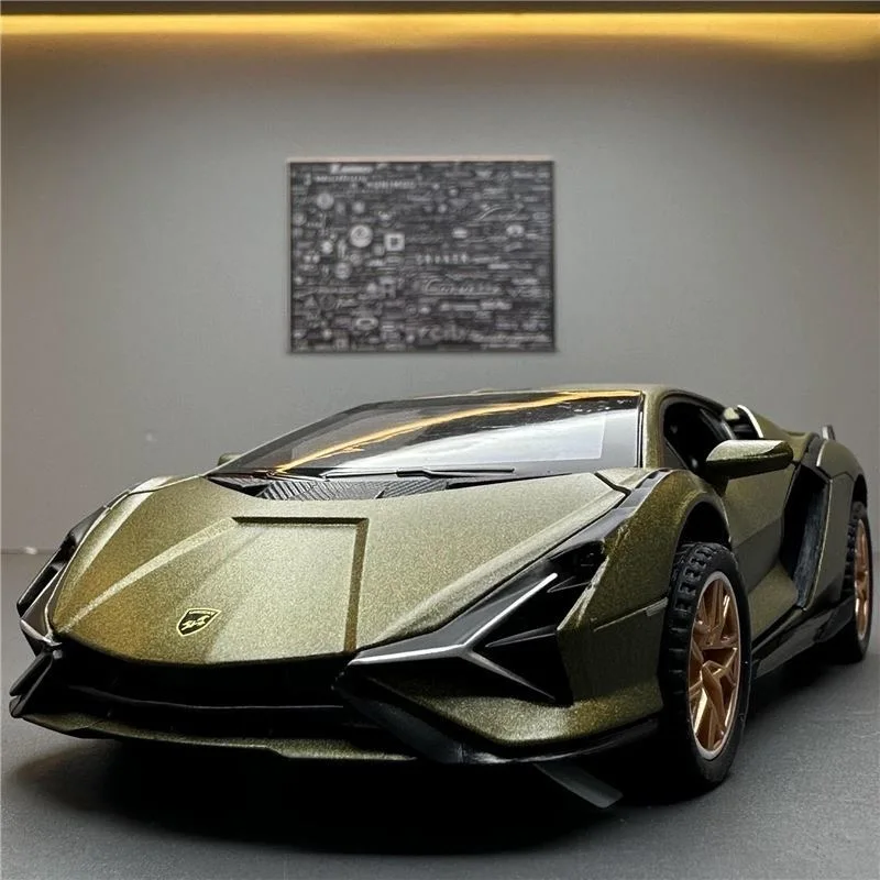 

1/18 Lamborghini SIAN FKP37 Car Model Alloy Diecast Boys Toy Supercar High simulation 4 Door Opened Collections Kids Toy