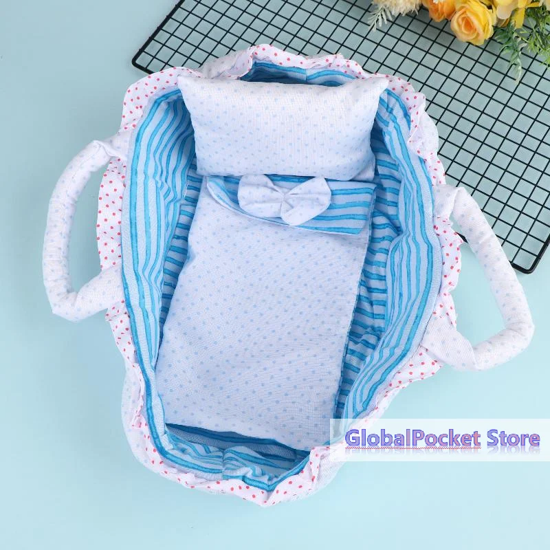 [TG823]Adaptable For Dolls Under 35cm Cute Hand-pull Basket Design For Dress-up Doll Dollhouse Accessories Girls' Toys Gifts view 3
