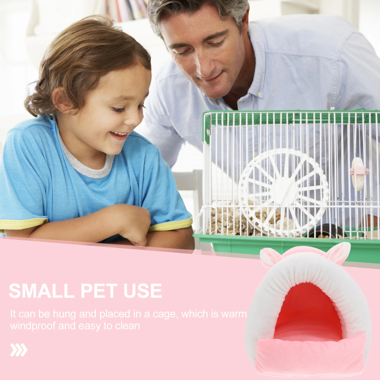 

1pc Warm Pet Nest For Hamsters Squirrels Mice Small Animals Cozy Bed Cave Hideout Insulated House Comfortable Bedding Car