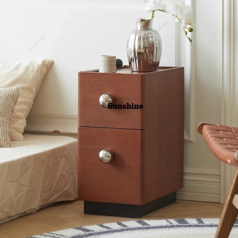 

Vintage Beauty Nightstand Classic Drawer Storage Design Nightstand Minimalist Luxury Mesa De Cabeceira Bedroom Furniture FT