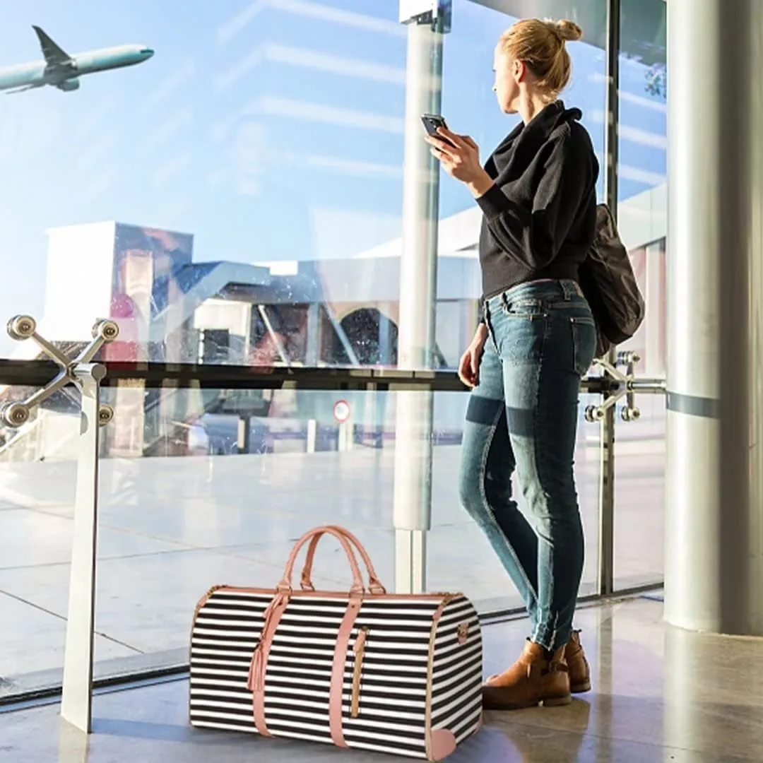 Paktas, damesbagagetas, draagbare opvouwbare reistas, opbergtas, opbergtas voor kledingkleding, draagbare zakelijke tas