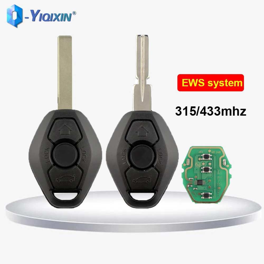 EWS System 315 433MHz Car Remote Key For BMW E38 E39 E46 X3 X5 Z3 Z4 1 3 5 7 Series Z1 Z2 Z5 E60 E83 E53 No Chip HU58 HU92 Blade