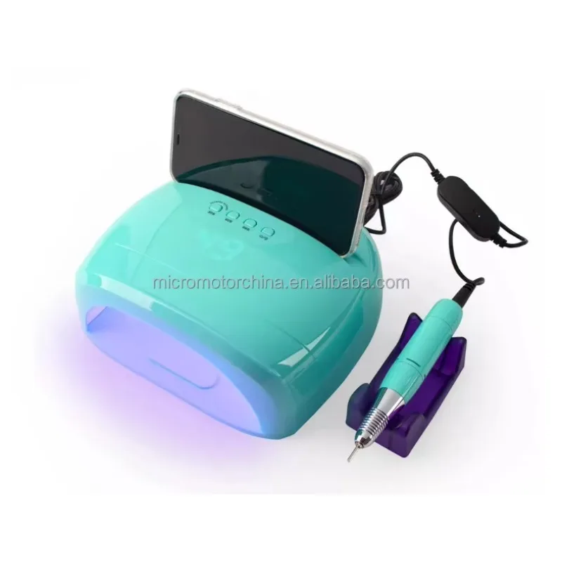 2 in 1 Professional Nail Lamp With 30000RPM Nail Drill Portable Rechargeable UV LED Nail Lamp